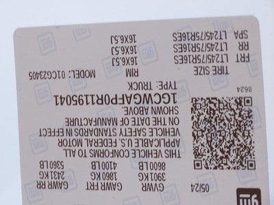 2024 Chevrolet Express 2500 Work Van Cargo