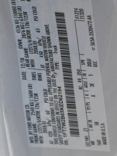 2019 Ford Super Duty F-250 SRW XL