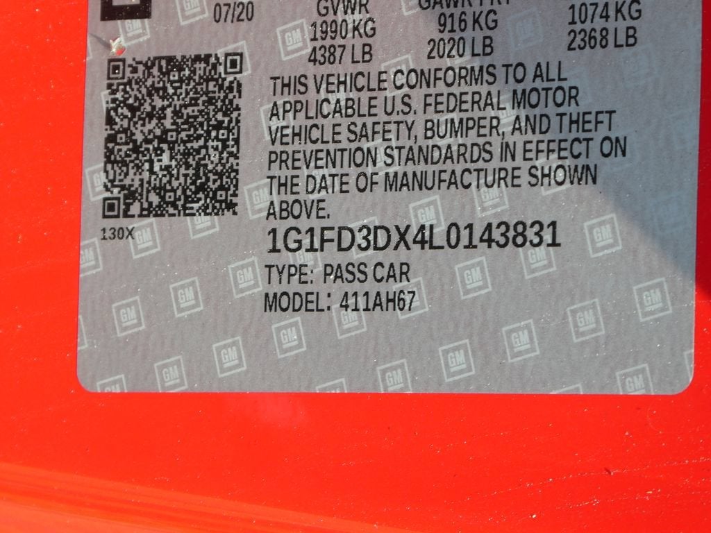2020 Chevrolet Camaro 2LT