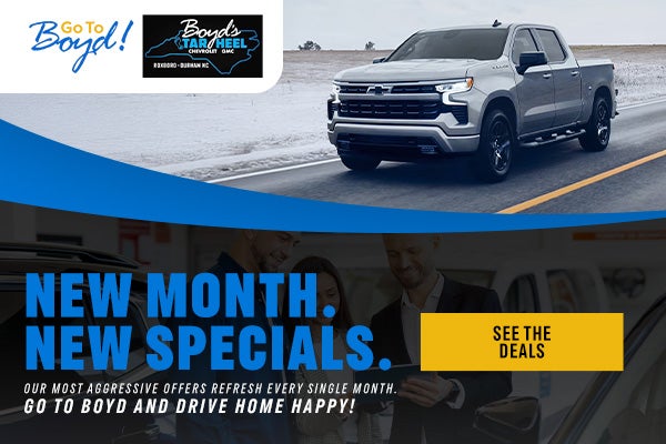 Monthly New Specials